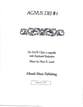 Agnus Dei #1 SATB choral sheet music cover